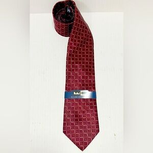 New Wilke-Rodriguez Burgundy silk tie.